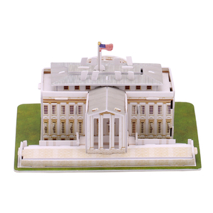 Kit <span class=keywords><strong>de</strong></span> bricolage, puzzles 3D, <span class=keywords><strong>Maison</strong></span> Blanche américaine, puzzles 3D, architecture mondiale célèbre, construction <span class=keywords><strong>de</strong></span> bâtiments, modèle 3D, jouet cadeau - Product Image 3