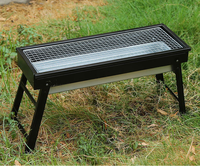 Barbecues d'extérieur, barbecue pliable et portable en bois et carbone, poêle à charbon de bois pour la cuisson des grils à viande en carbone, outils de barbecue de camping