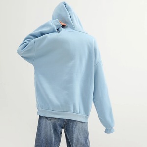 Sweat-shirt à capuche en tricot pour femme, couleur unie, manches longues, avec doublure en coton, pour toutes les saisons - Product Image 2