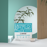 Tablettes de détergent solides écologiques jetables pour cuisine, Pro Clean Drain & Dishwashing, nettoyage des canalisations et de la vaisselle, tablettes dissolvables