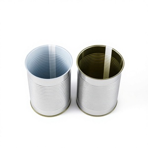 Plain Golden Lacquer Empty 400g 425g Tin Cans Metal <strong>Container</strong> with EOE for Fish Meat Sauce Food Packaging - Product Image 6