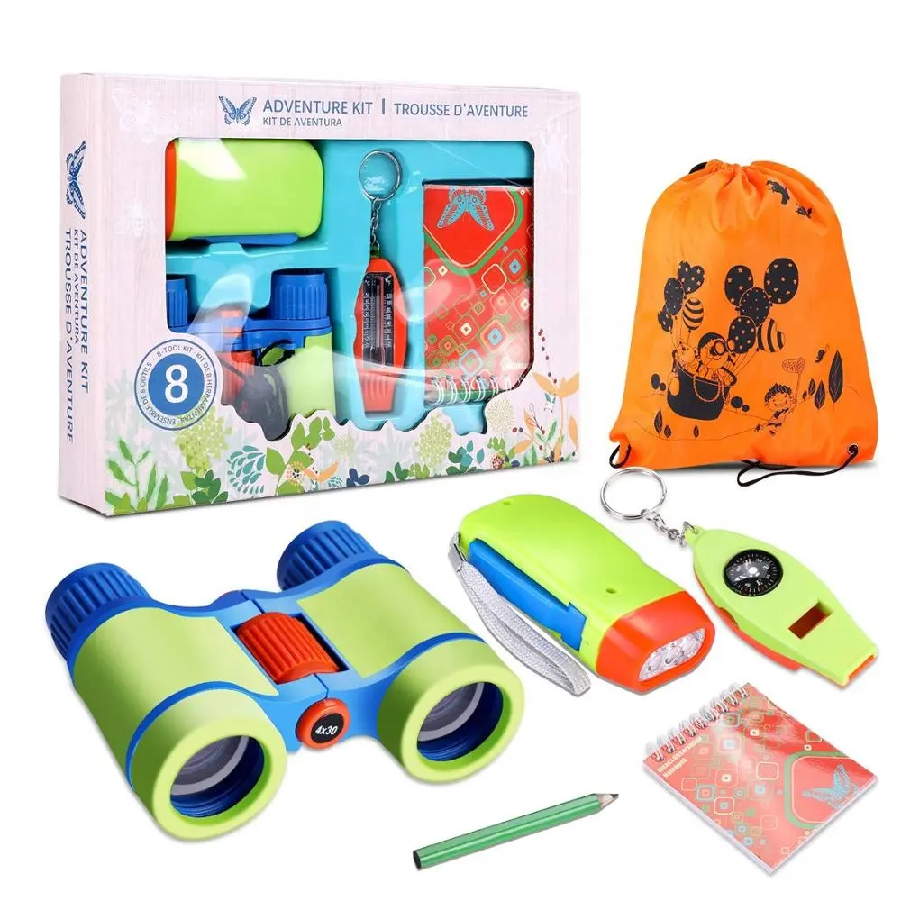 Kit de exploración para niños, Kit de aventura natural para exteriores, paquete de 6