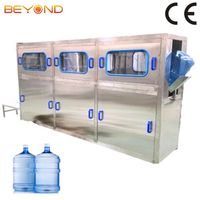 Machine de remplissage automatique de bouteilles d'eau liquide de 5 gallons (20 L) 150 BPH à haute efficacité