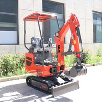 Envío Gratis, Mini Excavadora SDJK de 1, 2 y 3.5 Toneladas, Mini Excavadora Agrícola con Motor Kubota, Mini Excavadora de Cadenas