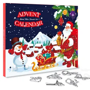 gehirn teaser advent kalender Suppliers-2020 Weihnachten Countdown Kalender Dekoration Geschenk box Set Brain Teaser Spielzeug für Weihnachten Holiday Party Favor Kids
