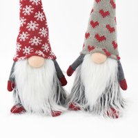 Boheng Vente en gros : Décoration de Noël en peluche, Gnome Tomte Gonk en tricot avec bonnet