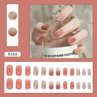 Faux ongles en forme de cercueil de qualité supérieure faits à la main, ongles complets à presser, conseils de pose d'ongles de créateur