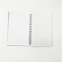 Cuaderno Espiral A5 con Cubierta de PP Mate Sólido, Cuaderno Espiral de Tapa Dura con Páginas Rayadas para Estudiantes
