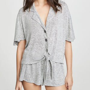 Set <span class=keywords><strong>Pigiama</strong></span> da <span class=keywords><strong>Donna</strong></span> in Spandex <span class=keywords><strong>con</strong></span> <span class=keywords><strong>Bottoni</strong></span>, Morbido e Traspirante, Abbigliamento da Casa <span class=keywords><strong>con</strong></span> Vita Elastica, Personalizzabile ODM, Taglia XS, Tinta Unita, <span class=keywords><strong>Pigiama</strong></span> <span class=keywords><strong>Invernale</strong></span> - Product Image 4