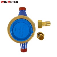 Medidor de Agua Mecánico de Hierro Fundido Multijet DN15 de 1/2 Pulgada, Impermeable IP68, Económico, para Uso Doméstico y Residencial