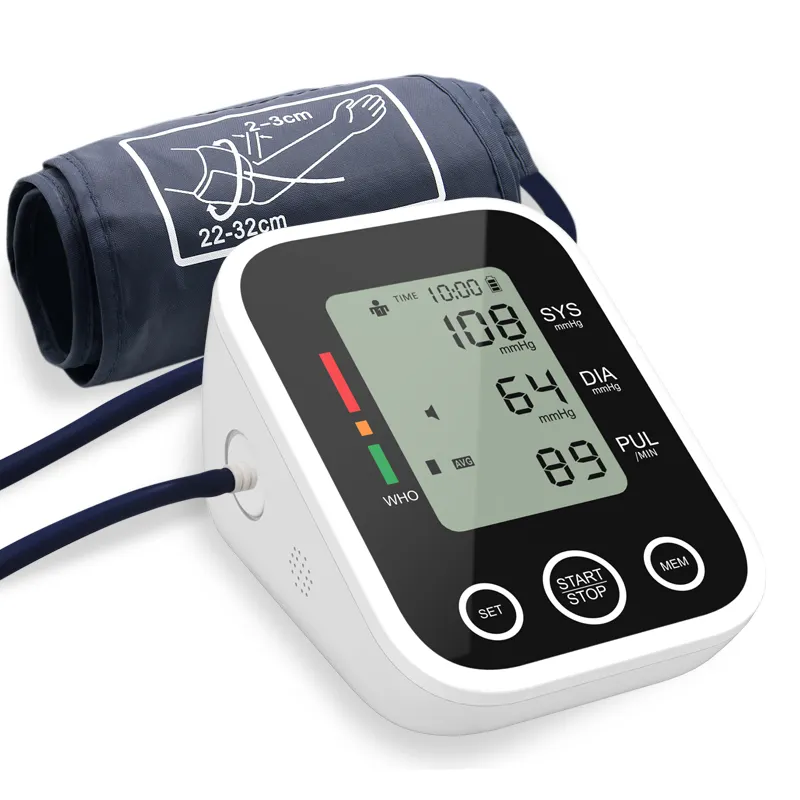 وافق CE سوار ذراع الخلفية آلة BP الرقمية التلقائي الذراع ضغط الدم رصد