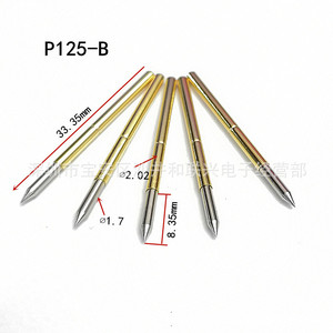 Sonda de prueba de punta recta P125 B de 2.0 mm con pin de resorte metálico para pruebas ICT - Product Image 3