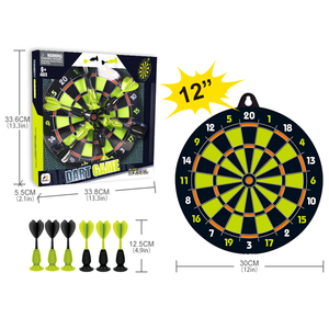 Tazza di aspirazione di plastica gioco di freccette 12 pollici Hangable bersaglio con 6 freccette per casa ufficio camera da letto che gioca - Product Image 2