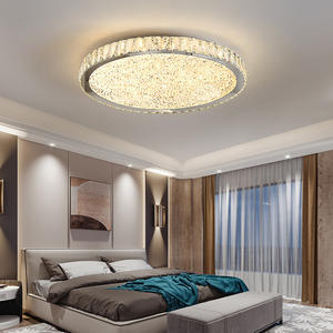 Lampadario Moderno di Lusso in Cristallo, Illuminazione a LED Rotonda per Camera da Letto, Soggiorno e Sala da Pranzo - Product Image 4