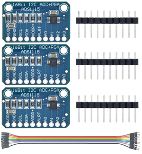 Aismartlink ADS1115 16 bits 16 octets 4 canaux I2C IIC <span class=keywords><strong>convertisseur</strong></span> <span class=keywords><strong>analogique</strong></span>-<span class=keywords><strong>numérique</strong></span> ADC PGA pour <span class=keywords><strong>Raspberry</strong></span> Pi DIY - Product Image 1
