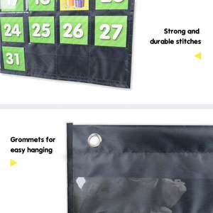 Calendario mensual de bolsillo de 71 tarjetas para niños, suministros para 7 días, muy popular, personalizable para el aula, el hogar, la oficina y la escuela - Product Image 2