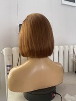 Perruques en cheveux humains SHY Medical, entièrement nouées à la main, bonnet respirant, design léger, remplacement capillaire coupe pixie pour cliniques et usines