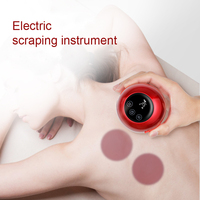 Masseur électrique Gua Sha à ventouses et à grattage, avec 8 lumières rouges, thérapie magnétique thermique, pression négative sous vide, rechargeable