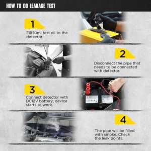 เครื่องตรวจจับการรั่วซึมควันแบบพกพาเครื่องตรวจจับการรั่วไหลของท่อรถ SDT205S - Product Image 3