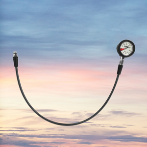 Manomètre de plongée haute pression SPG sous-marin 350 bars, matériau tressé noir, étanche, réglable, équipement de plongée durable - Product Image 4