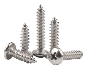 สกรูเกลียวปล่อยหัวจมแบบไขว้ สแตนเลส 304 ขนาดเมตริก ISO M2.5-M3-M3.5-M4-M5 ความยาว 30 มม. 40 มม. - Product Image 1