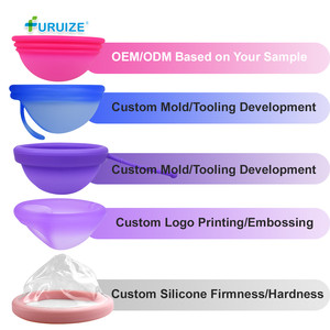 Disque menstruel Furuize, grand, en silicone de qualité médicale, disque menstruel, logo OEM, conception anti-fuite, disque de règles - Product Image 3