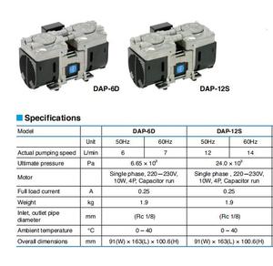 Japan ULVAC DAP-<b>12S</b> Diaphragm Type Dry Vacuum Pumps - Product Image 4