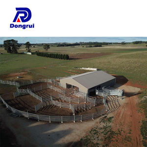 Bâtiments agricoles préfabriqués de maison en acier de hangar de cheval de protection contre la corrosion avec le cadre à énergie solaire - Product Image 2