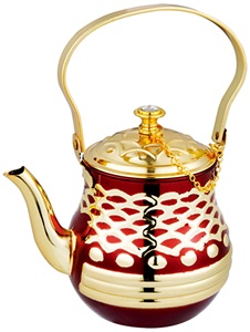 Théière en acier inoxydable de qualité supérieure de style arabe, <span class=keywords><strong>design</strong></span> simple avec poignée latérale pour bouilloire à eau, théière - Product Image 6