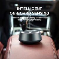 Diffuseur d'air intelligent pour voiture en alliage d'aluminium, diffuseur d'aromathérapie sans eau pour voiture, diffuseur de parfum pour voiture, allumage/extinction automatique intelligent