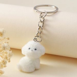 Mini <b>Small</b> Dog Toy Bag <b>Wallet</b> HandBag Pendants Keychain Cute Plush Fluffy 3D Dog Keyrings - Product Image 3