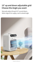 Tête tremblante télécommande ventilateur pliant Usb charge Portable Circulation de l'air humidification ventilateur de pulvérisation