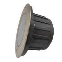 Réflecteur de lumière encastré au sol COB haute efficacité avec déflecteur profond anti-éblouissement, anneau anti-éblouissement, indice de protection IP67, LED RGB, construction en acier inoxydable