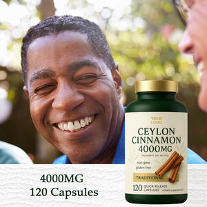 Organic Ceylon <span class=keywords><strong>Cinnamon</strong></span> Cápsulas 4000mg Suporta açúcar no sangue saudável e digestão 120 Cápsulas - Product Image 4