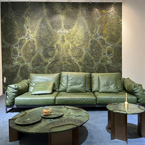 Losa de piedra de cuarcita verde de <span class=keywords><strong>Vitoria</strong></span> Regia brasileña Natural, azulejos de pared de piso de casa de lujo, encimeras de piedra de mármol de Jade verde - Product Image 5