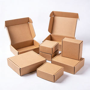 Boîtes d'expédition de cadeaux avec logo personnalisé Boîtes d'emballage pliables en papier kraft ondulé - Product Image 6