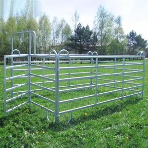 Panneaux portables robustes pour bétail, clôture de corral pour chevaux en fil de fer soudé, enclos métallique pour bovins et porcs - Product Image 5