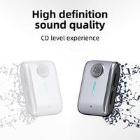 Émetteur sans fil Bluetooth 5.3 Port audio AUX 3.5mm Adaptateur de musique stéréo Bluetooth mains libres Kit de voiture Récepteur Bluetooth