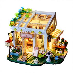 Bloques de Construcción de Plástico ABS Hope, Rompecabezas Infantil, Casa de Flores Ensolarada para Armar, Compatible con Juguetes de Modelismo, Regalo para Niños - Product Image 1