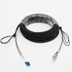 FULLAXS <span class=keywords><strong>SM</strong></span> MM câble de cordon de raccordement extérieur ftta ftth duplex lc upc connecteur étanche câble de raccordement à fibre optique en queue de cochon - Product Image 2