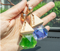 Diffuseur de parfum suspendu pour voiture en verre personnalisé à évaporation naturelle, prix usine, design unique JinYuYaoChen JYYC-007, longue durée