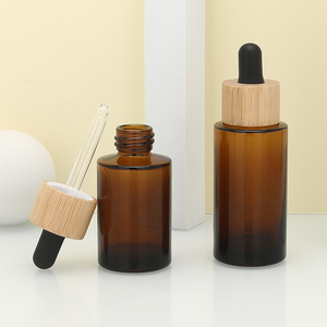 20ml 30ml 40ml 60ml nắp bằng gỗ phẳng vai tinh dầu rõ ràng chai thủy tinh nhỏ giọt với tre gỗ nhỏ giọt Nắp - Product Image 1