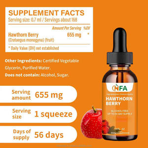 ทิงเจอร์ผลฮอว์ธอร์นเบอร์รี่พร้อมโลโก้สั่งทำ สารต้านอนุมูลอิสระจากธรรมชาติ ช่วยบำรุงสุขภาพหัวใจสำหรับผู้ใหญ่ อาหารเสริมชนิดหยด - Product Image 2