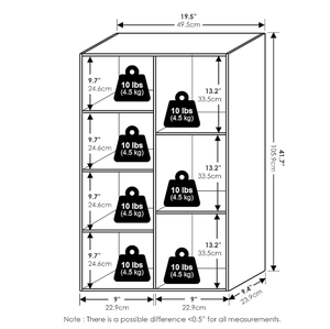 <span class=keywords><strong>ชั้น</strong></span><span class=keywords><strong>วาง</strong></span><span class=keywords><strong>ของ</strong></span>ไม้สีขาว 7 ช่องและตู้หนังสือ เหมาะสำหรับห้องนั่งเล่นและห้องนอน - Product Image 4