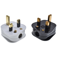 UK 3pin Plug Fuse Plug Top 13A 250V BS 3 Pins Connecteur Fusible Type-G Câblage électrique Cordon d'alimentation Prise pour câble d'appareil