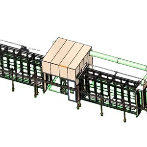 Paneles de valla Lecho fluidizado automático PE PVC Líneas de recubrimiento por inmersión