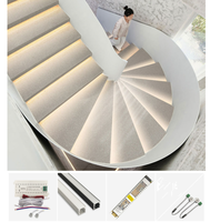 Lumières d'escalier à LED Dispositif de contrôle par induction Capteur de mouvement intelligent pour les marches Adaptateur de lumière LED Contrôleur pour les escaliers