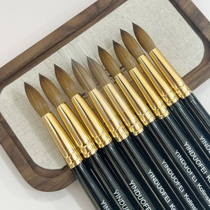 Pinceau à ongles en acrylique 100 % Kolinsky de haute qualité, sur mesure, taille 18, avec logo personnalisé et manche en bois – Vente en gros usine - Product Image 6
