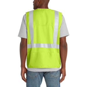 Gilet de sécurité haute visibilité imperméable, respirant et coupe-vent pour hommes, idéal pour les inspecteurs extérieurs, avec coque enduite de PU et coutures scellées, toutes saisons - Product Image 5