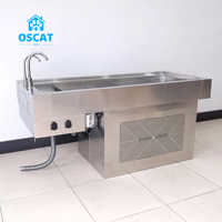 Table de dissection OSCAT en acier inoxydable 304, résistante à la corrosion et aux acides, pour les laboratoires des écoles de médecine